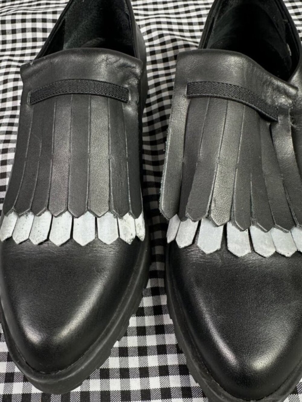 Miista London Juliette Fringe Slip On Shoes Size 9.5 -Worn 2nce